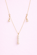 Beachy Pearl and Gemstone Necklace