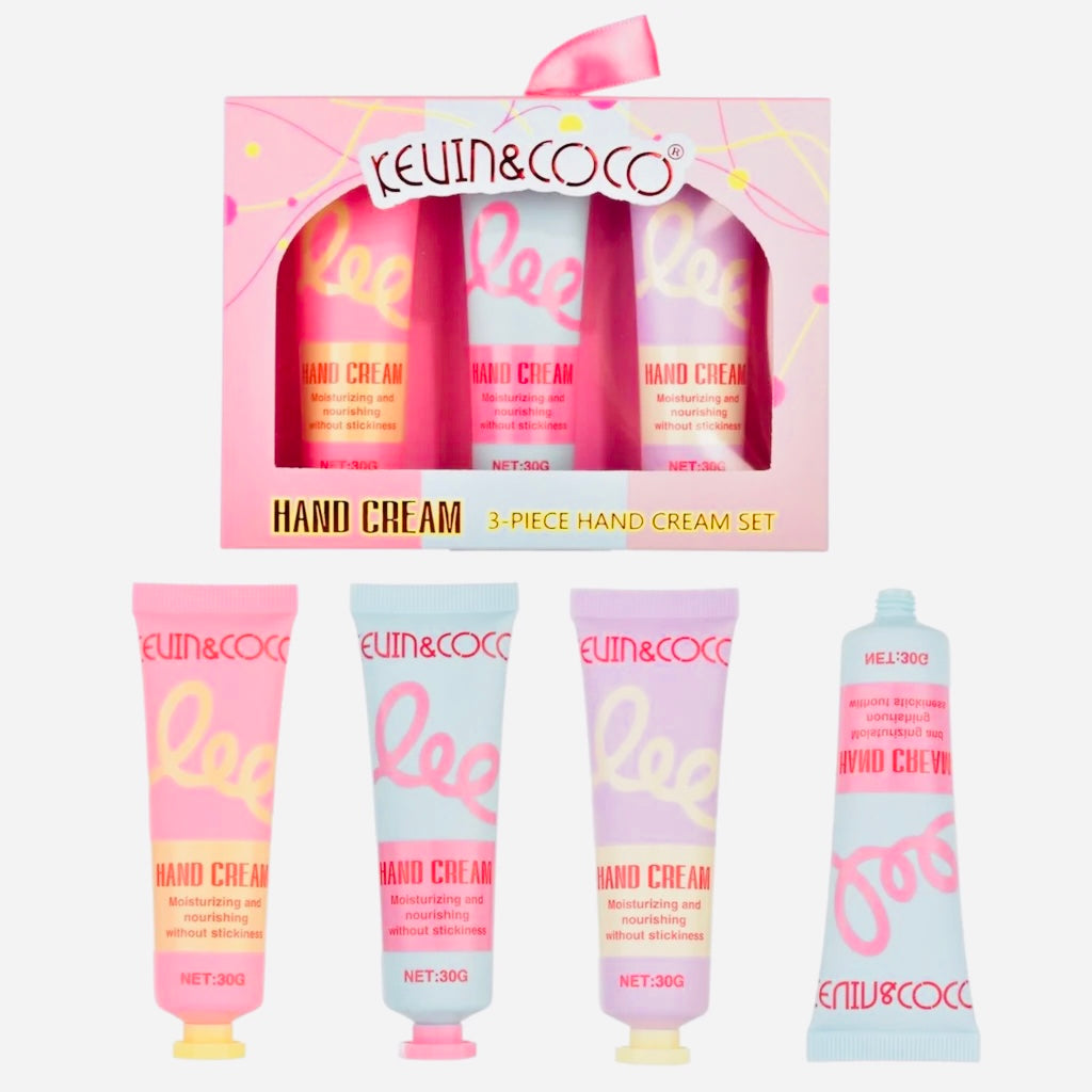 Kevin and Coco Three Piece Hand Cream Set